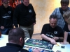 Christian durfte später auch noch gegen Michael ran und das Team schaute zu!