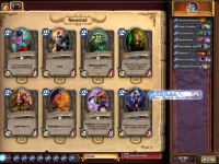 Ähnlich wie im WoW TCG kann man sich ein Deck zusammenstellen.