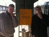 Die beiden Raucher machten eine Pause